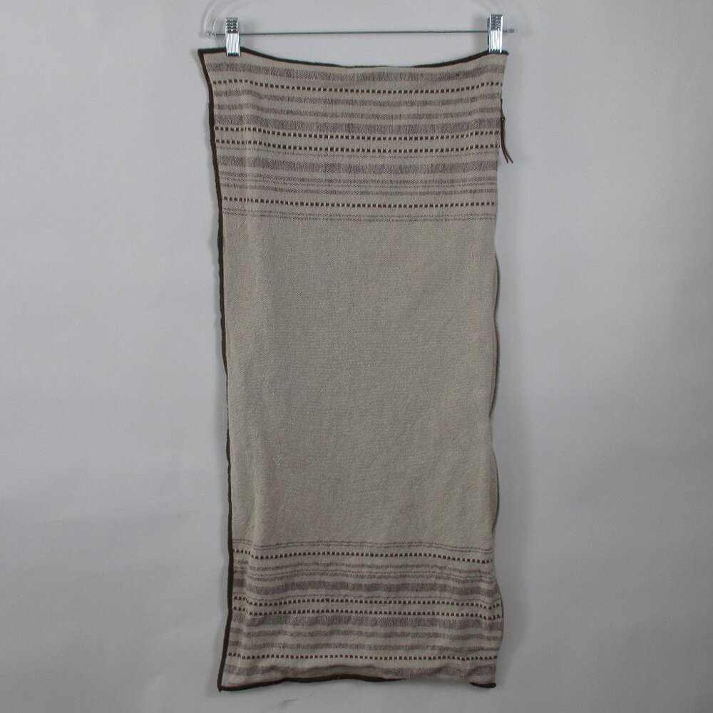 CRATE & BARREL STRIPED LINEN PILLOW COVER - Picture 7 of 14